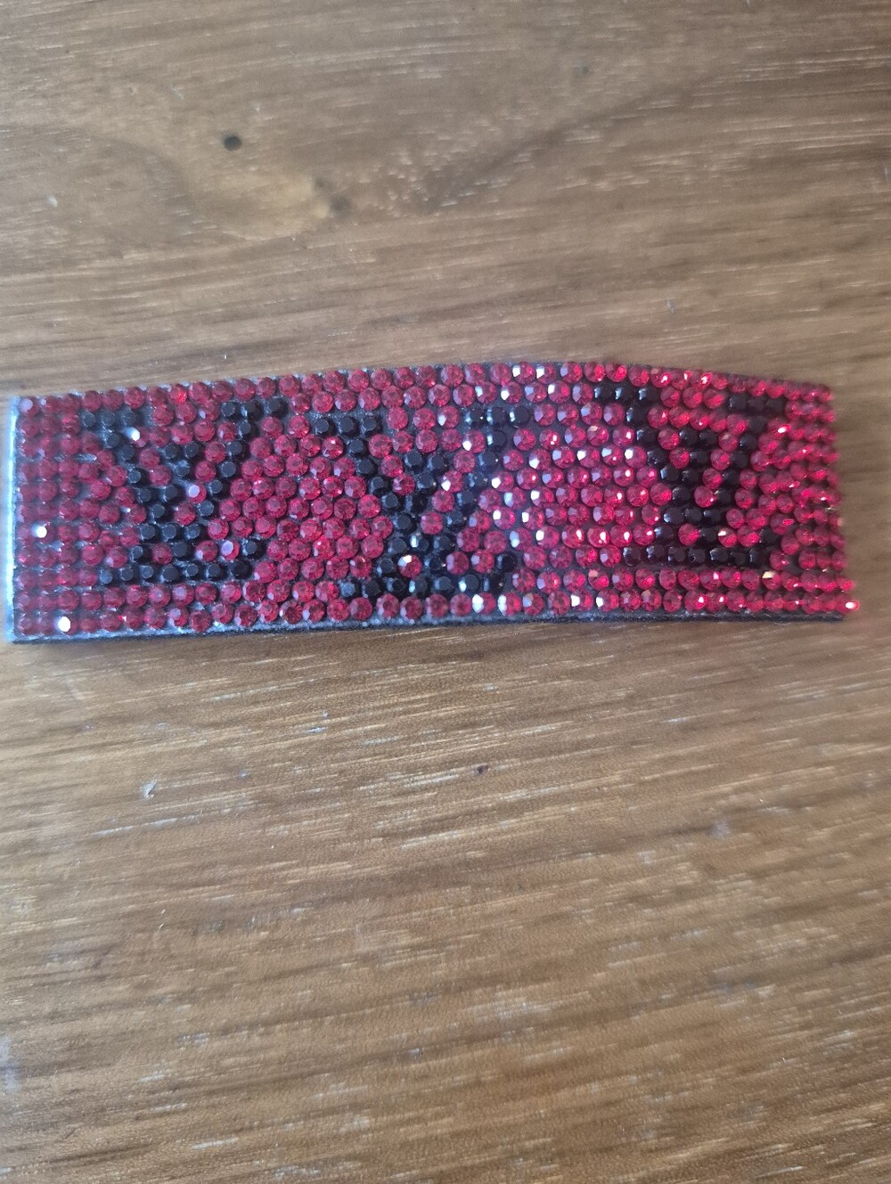 Red Crystal Embellished Women’s Hair Barrette